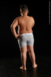 Underwear Man White Standing poses - ALL Overweight Standing poses - simple Standard Photoshoot  Academic